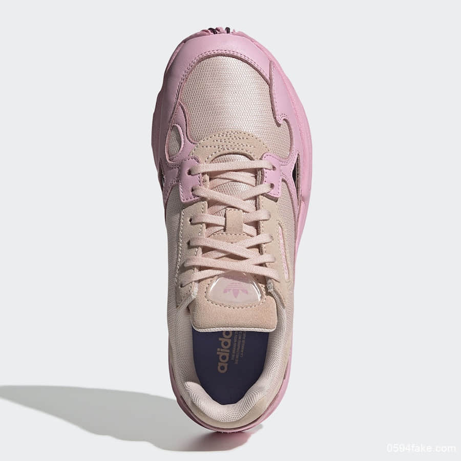 满满粉色调能否勾起你的少女心?adidas Falcon“Rose Pink”即将发售! 货号:EF1994