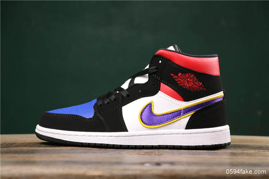 乔丹Air Jordan 1 Mid SE “What The”乔1中帮皇家蓝公司级版本原盒原标区别市面通货版本 货号:852542-005