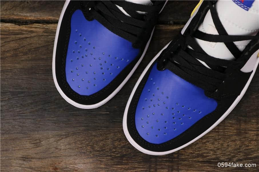 乔丹Air Jordan 1 Mid SE “What The”乔1中帮皇家蓝公司级版本原盒原标区别市面通货版本 货号:852542-005