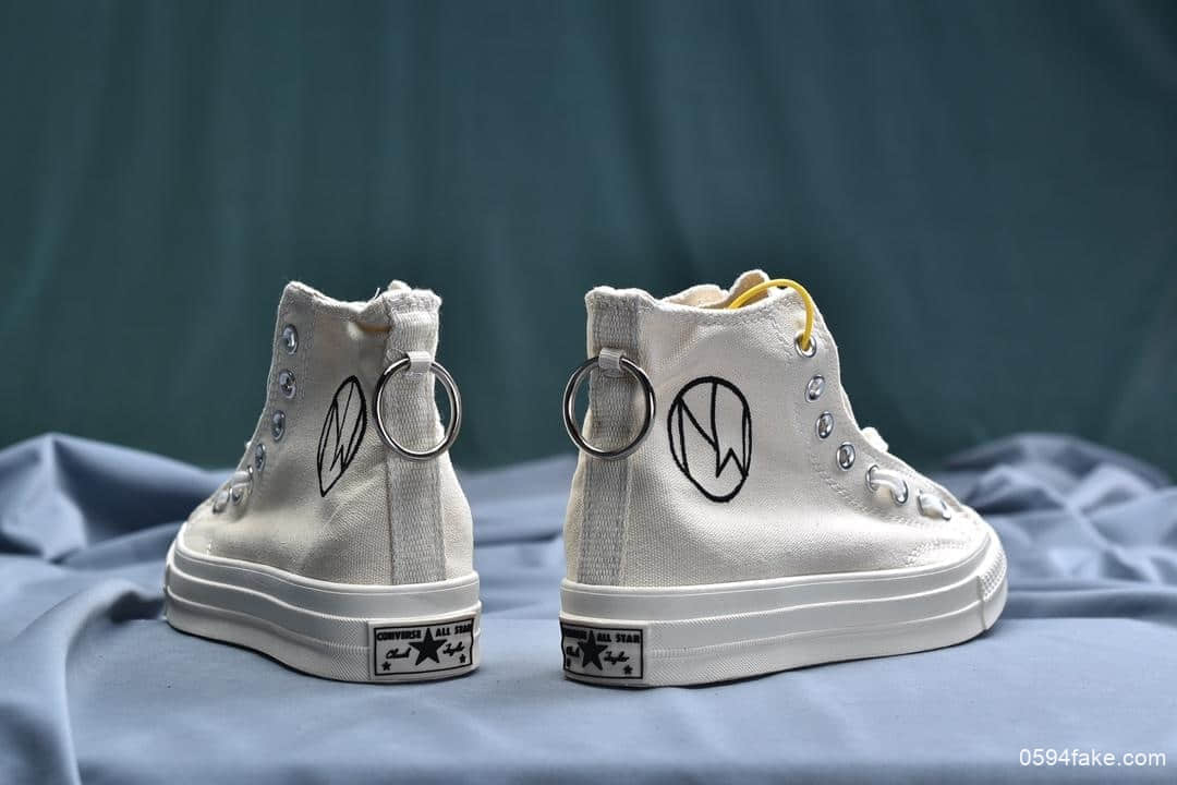 匡威Undercove x Converse Chuck Taylor 1970s Hi Zip高桥盾联名款真标硫化高帮百搭休闲运动硫化板鞋中拉链黑白 货号:164832C