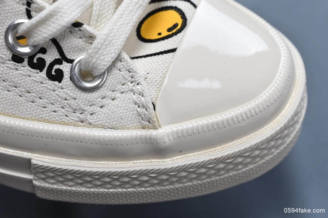 匡威Converse Chuck Taylor Allstar 1970s HI Cerasus pseudocerasus网红荷包蛋真标硫化蓝底经典三星标休闲板鞋 货号:162079C