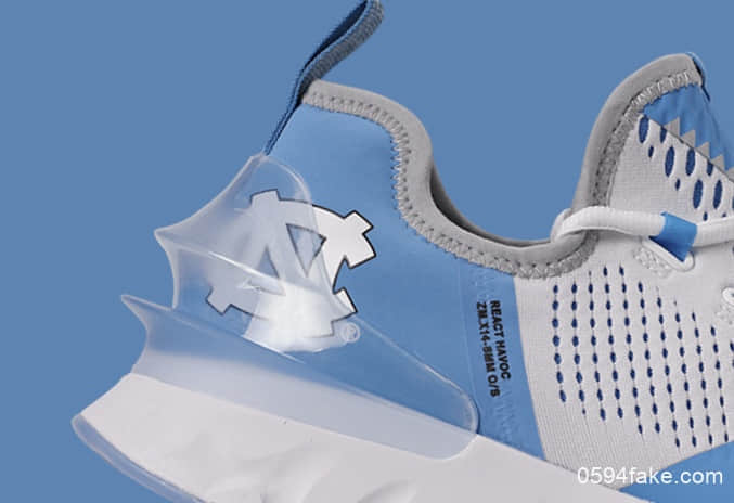 清爽北卡蓝!Jordan React Havoc“UNC”现已发售! 货号:CJ6749-104