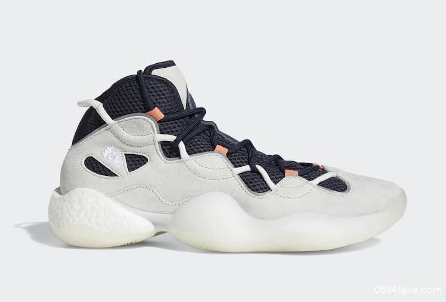 天足科技与Boost缓震相结合!脚感舒适到不行!这双adidas Crazy BYW 3一定要入! 货号:EE7961