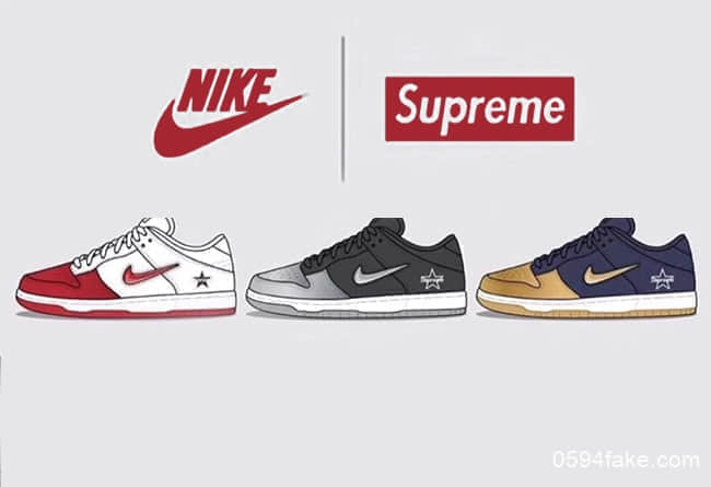 三款Supreme x Nike SB Dunk Low联名即将发售!