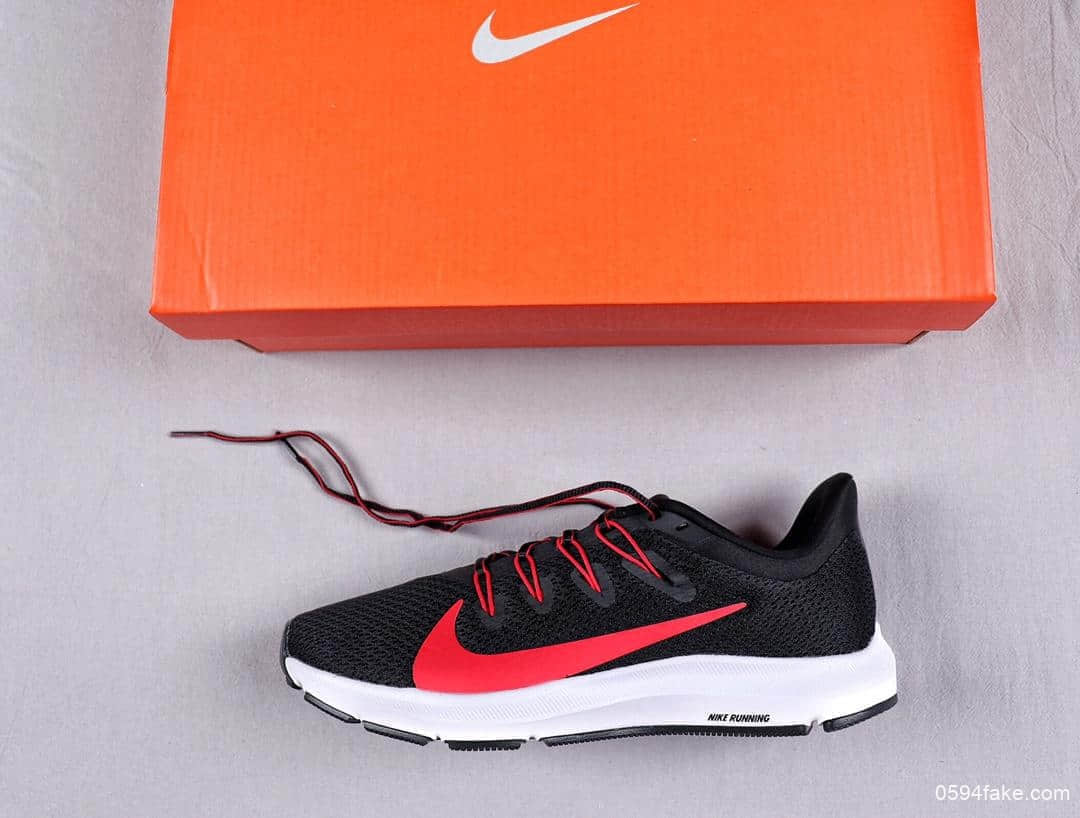 耐克Nike Quest 2.0登月二代极致跑鞋纺织面内置气垫超轻跑鞋公司级版本 货号：CI3787-001