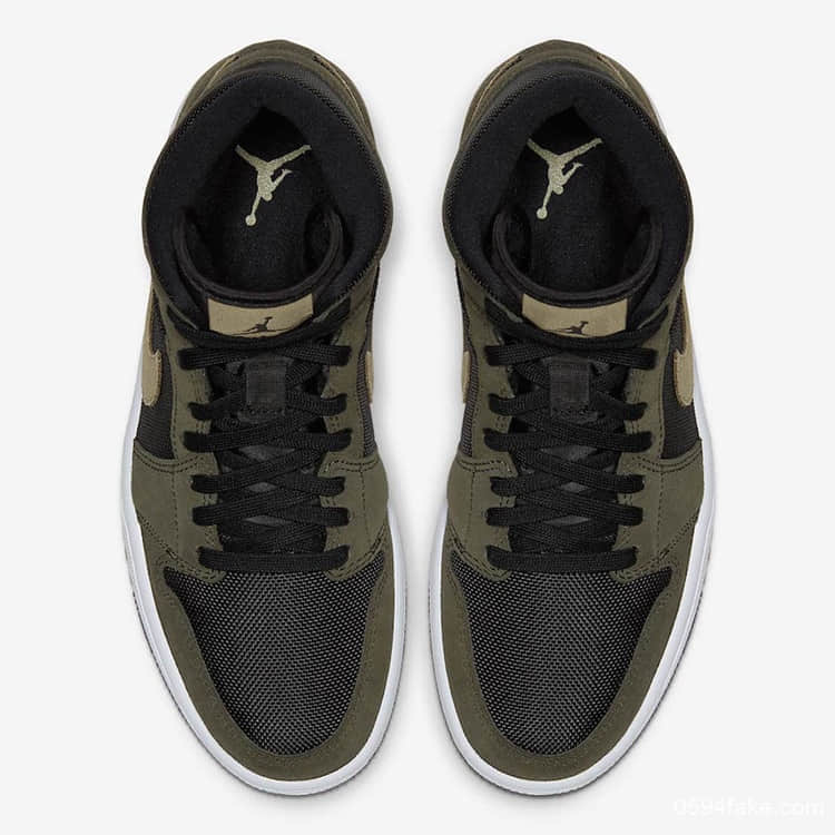 强烈的军事风格!工装搭配绝对养眼!Air Jordan 1 Mid即将发售! 货号:BQ6472-030