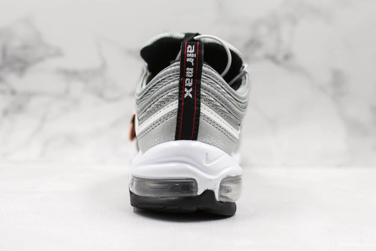 耐克NIKE AIR MAX 97公司级版本海外限定子弹复古全掌气垫休闲运动鞋细节完美区别市面先行版本 货号：884421-001