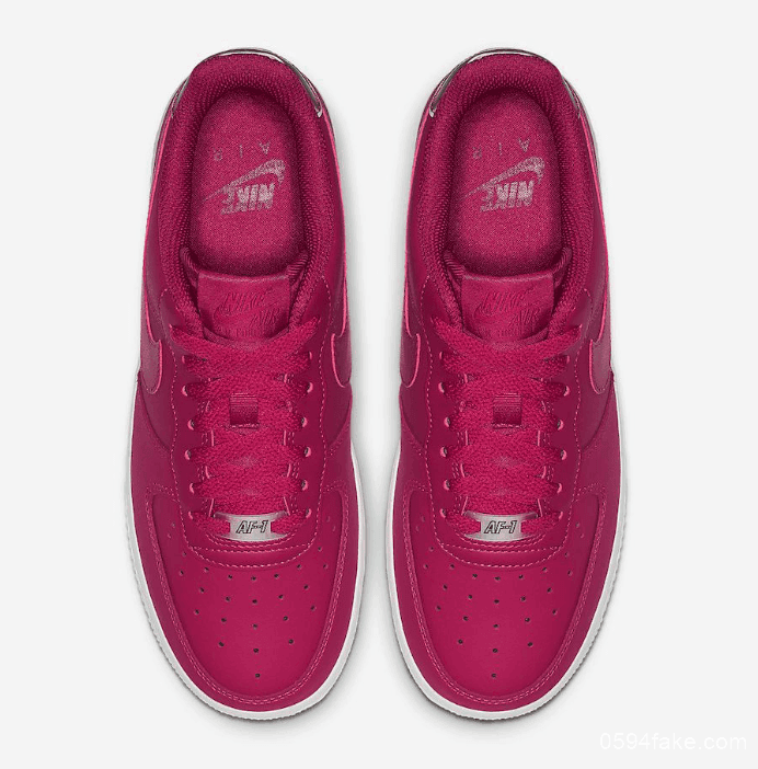 Nike Air Force 1全新配色登场!好看到溢出屏幕的玫粉色! 货号:AO2132-601
