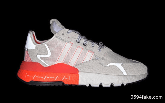 摩斯密码点缀!这双adidas Nite Jogger有点不简单! 货号:EH0249