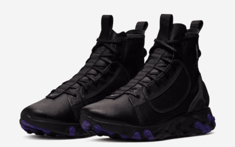 Nike全新鞋款React Ianga曝光!军靴造型个性十足! 货号:AV5555-002