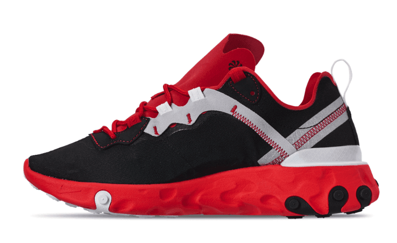 Nike React Element 55迎来新配色!透气纺织鞋面不要太轻便! 货号:CQ9705-001