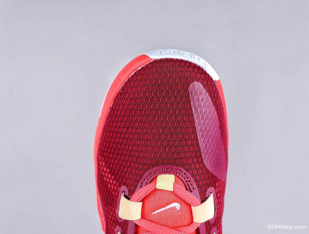 耐克Nike Zoom Freak 1 University Red一代字母哥签名双气垫低帮休闲运动篮球鞋酒红桔红黑黄大倒钩 货号:BQ5422-600