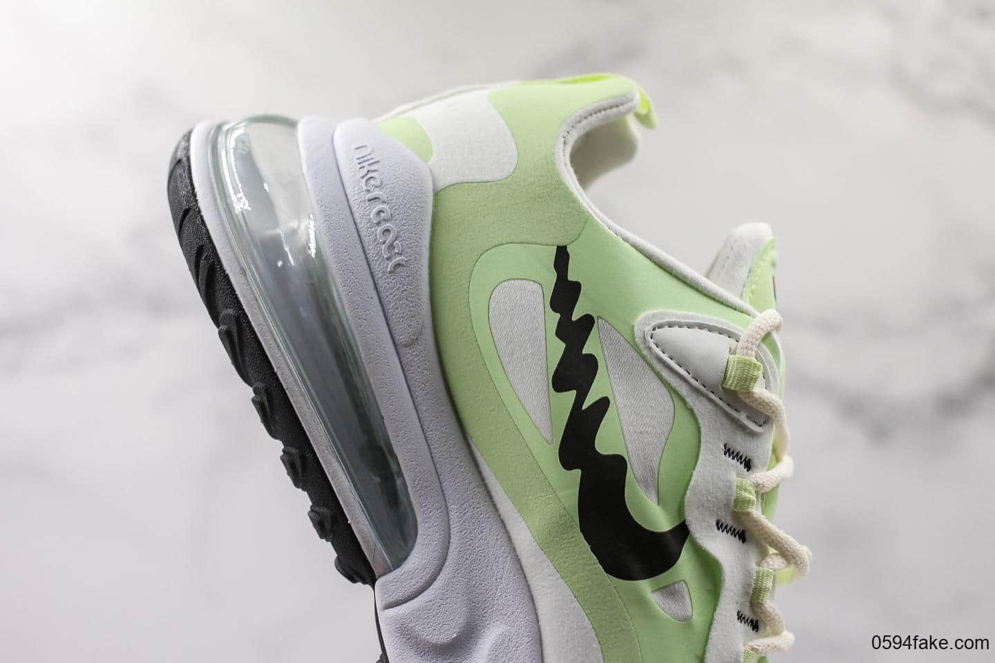 耐克Nike React Air Max 270公司级版本瑞亚后半掌气垫百搭运动慢跑鞋独特波纹设计 货号:AO4971-206
