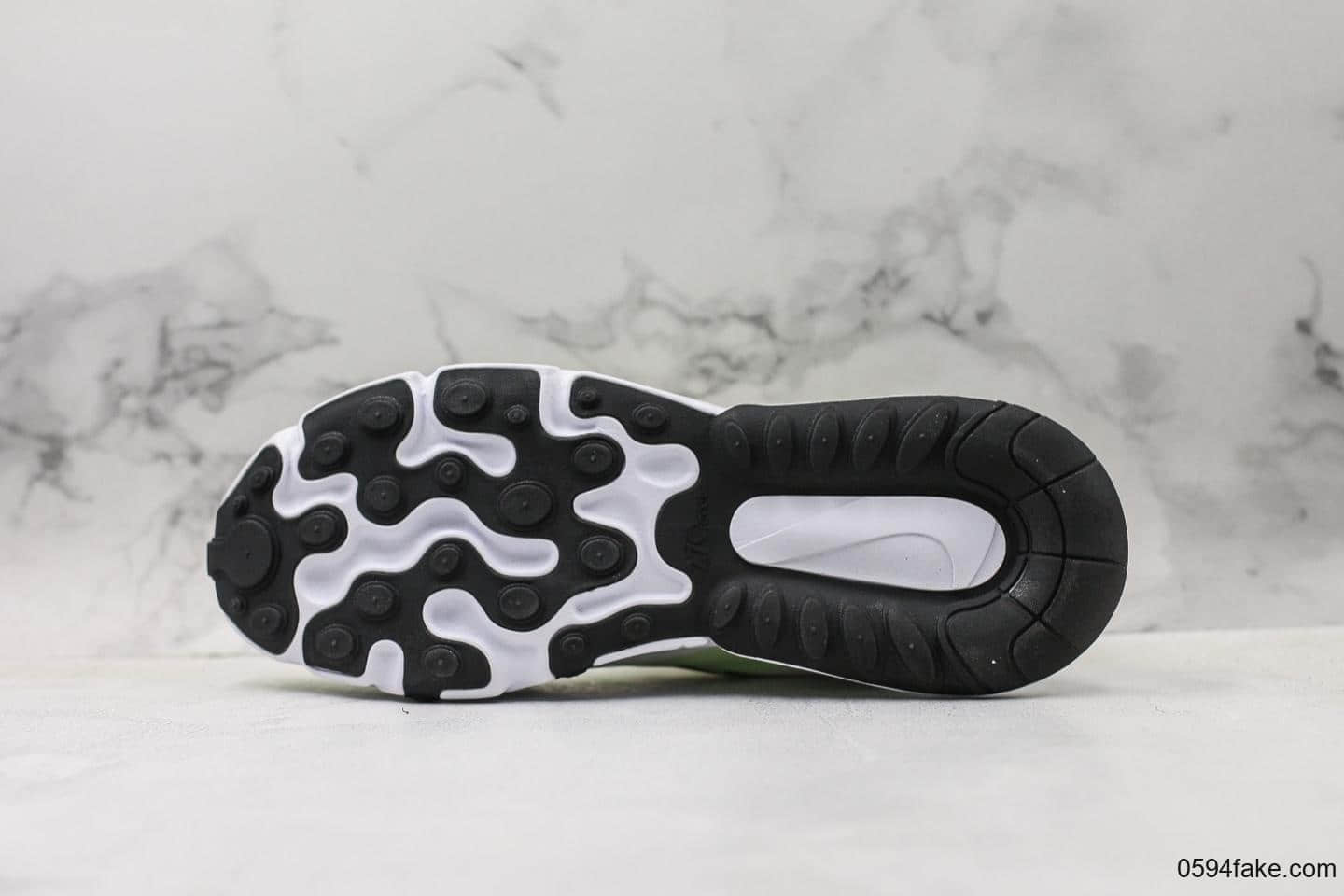 耐克Nike React Air Max 270公司级版本瑞亚后半掌气垫百搭运动慢跑鞋独特波纹设计 货号:AO4971-206