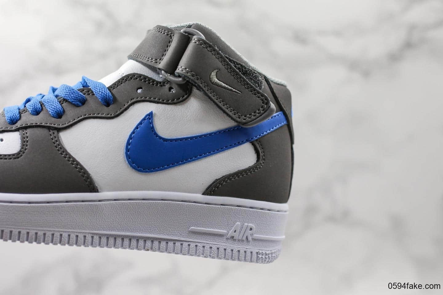 耐克Nike Air Force 1 Hi YOHOOD高帮空军一号咖蓝色原楦头原纸板打造纯正空军版型全掌内置气垫原盒配件中底钢印俱全 货号:778900-100