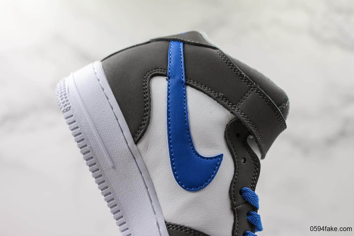 耐克Nike Air Force 1 Hi YOHOOD高帮空军一号咖蓝色原楦头原纸板打造纯正空军版型全掌内置气垫原盒配件中底钢印俱全 货号:778900-100