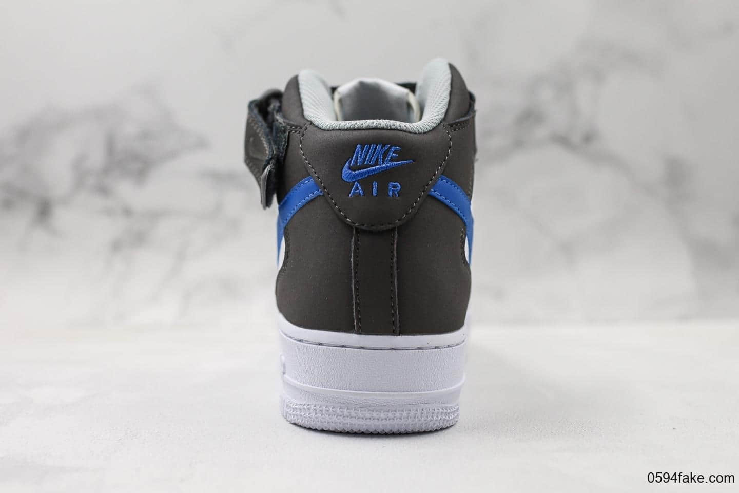 耐克Nike Air Force 1 Hi YOHOOD高帮空军一号咖蓝色原楦头原纸板打造纯正空军版型全掌内置气垫原盒配件中底钢印俱全 货号:778900-100