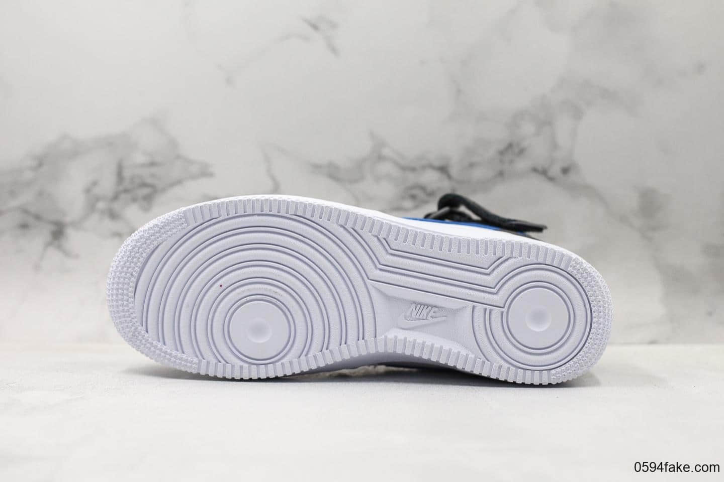 耐克Nike Air Force 1 Hi YOHOOD高帮空军一号咖蓝色原楦头原纸板打造纯正空军版型全掌内置气垫原盒配件中底钢印俱全 货号:778900-100