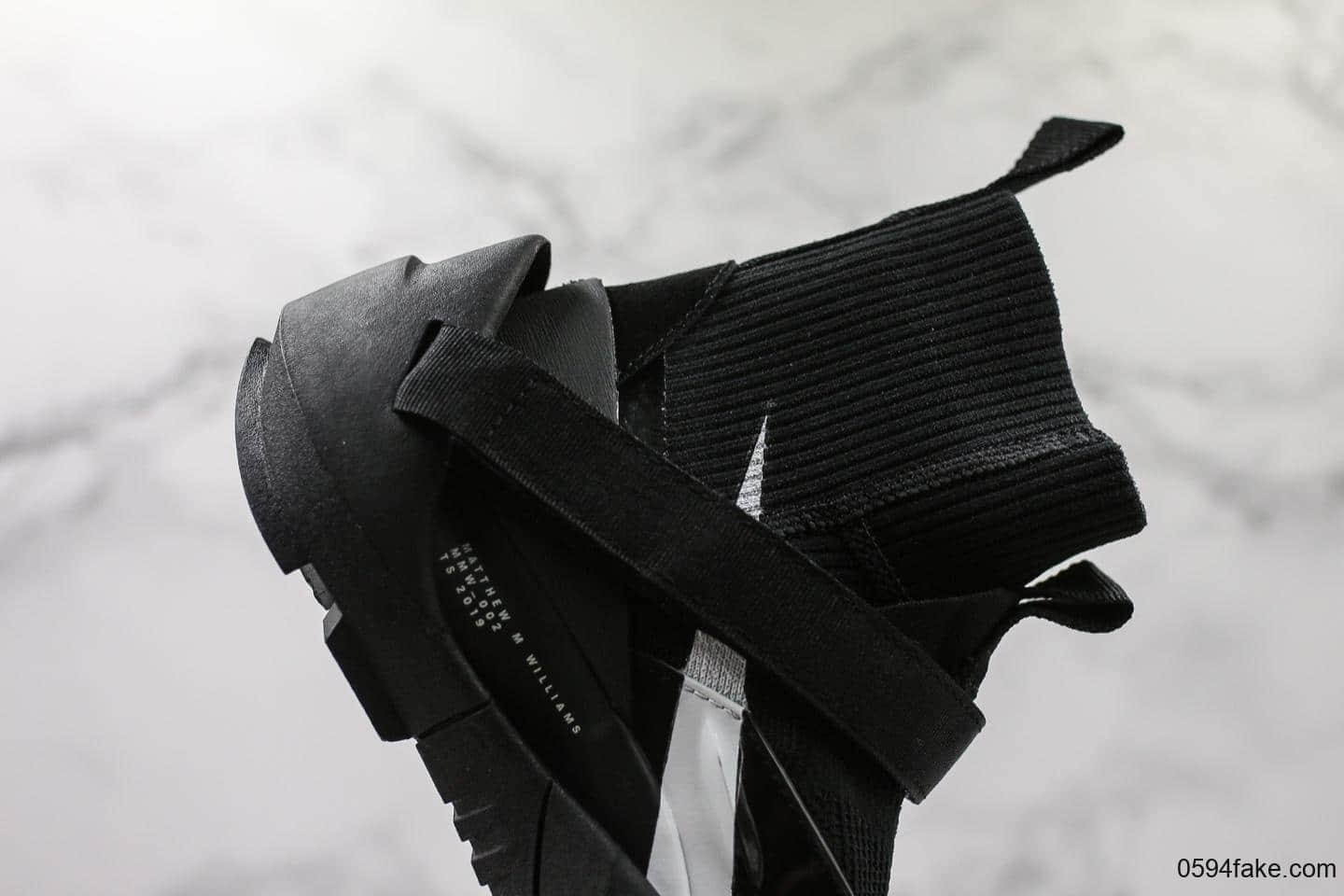 耐克MMW x Nike Free TR Flyknit 3 SP Black纯原版本机能袜子针织高筒运动套底慢跑鞋针织黑白 货号：AQ9201-001