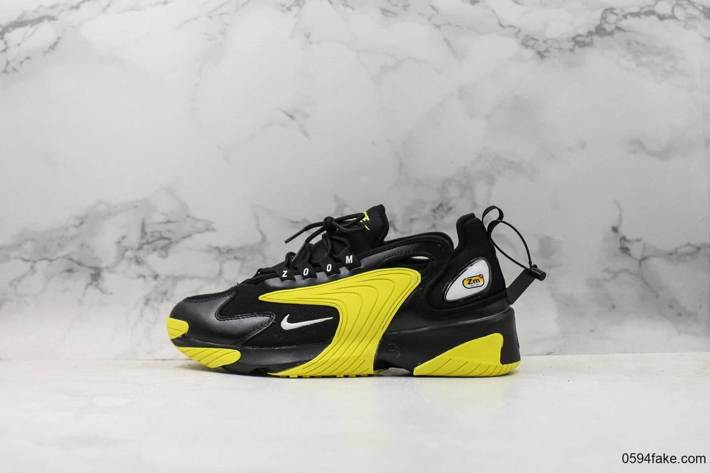 耐克Nike Zoom 2000 2K纯原版本复古老爹鞋黑黄配色原盒原标区别市面通货版本 货号:AO0269-006