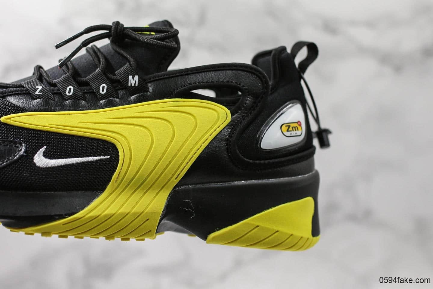 耐克Nike Zoom 2000 2K纯原版本复古老爹鞋黑黄配色原盒原标区别市面通货版本 货号:AO0269-006