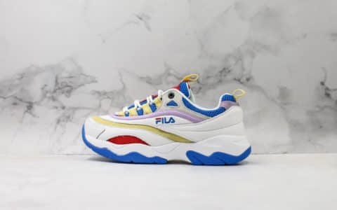 斐乐FILA Fmc Elevator-lris 17w公司级版本复古时尚真皮潮款球鞋采用进口头网纱 货号:22743737-WT