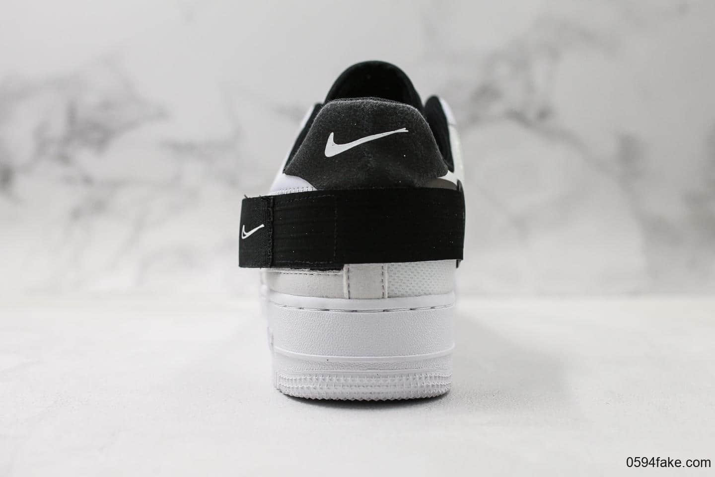 耐克Nike Air Force 1 Type N.354纯原版本空军一号全新机能变奏休闲板鞋新纸板原厂开发细节完美区别市面错误版本 货号：CI0054-101