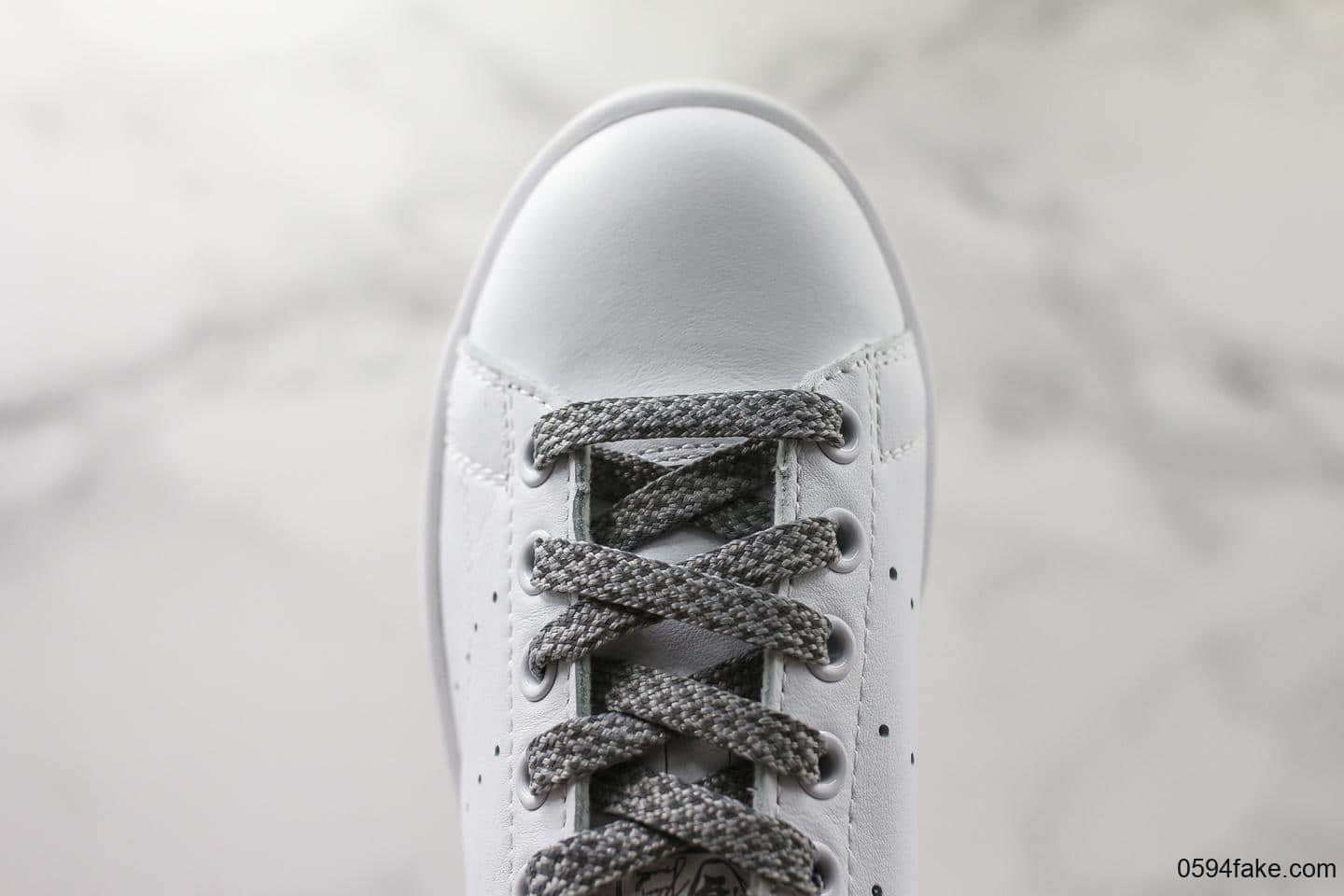 阿迪达斯Adidas stan smith Static纯原版本史密斯满天星3M反光材质原厂高亮鞋带外贸客户指定订单国外限量款 货号:BD7455