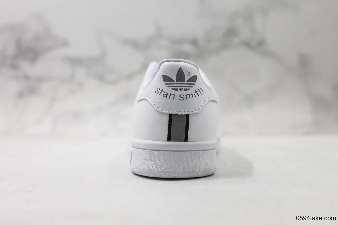 阿迪达斯Adidas stan smith Static纯原版本史密斯满天星3M反光材质原厂高亮鞋带外贸客户指定订单国外限量款 货号:BD7455