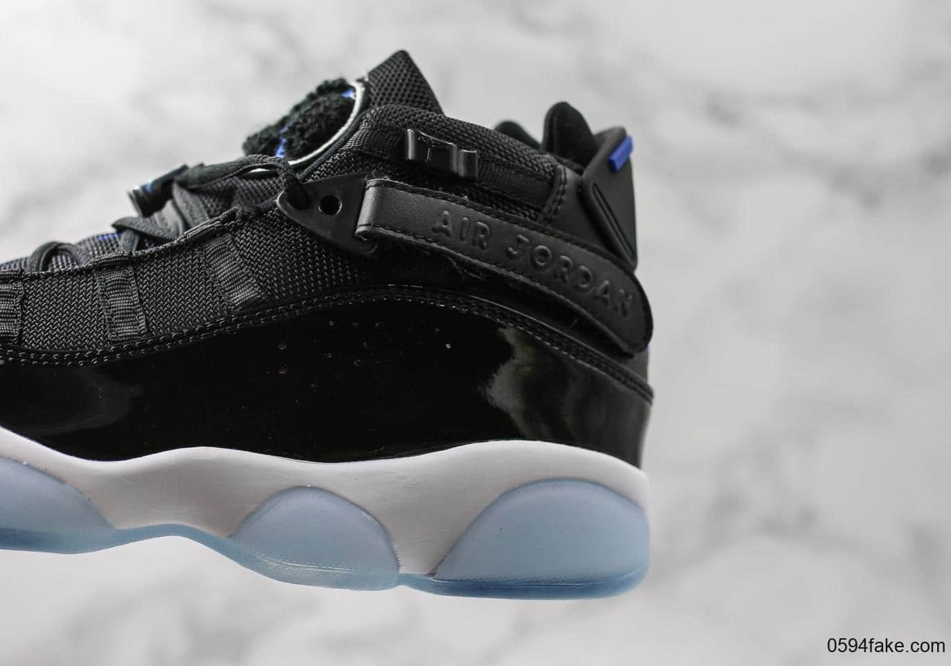 乔丹Air Jordan 6 RIngs纯原复刻AJ六冠王黑白大灌篮新配色原厂碳纤维中底原装真猫眼支持实战 货号：322992-016