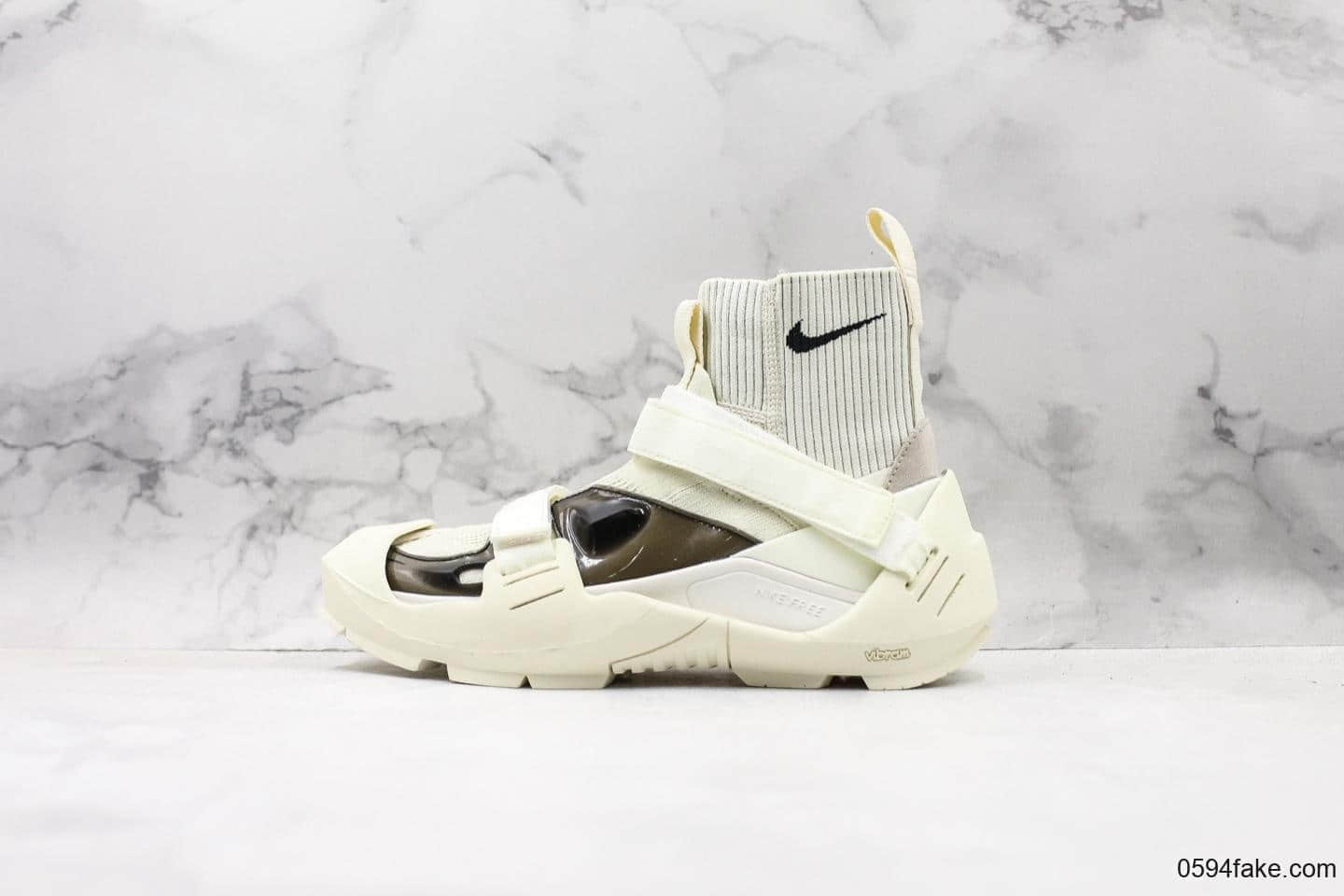 耐克Nike Free TR Flyknit 3 SP Black纯原联名款机能袜子针织高筒运动套底慢跑鞋针织白 货号:AQ9201-100