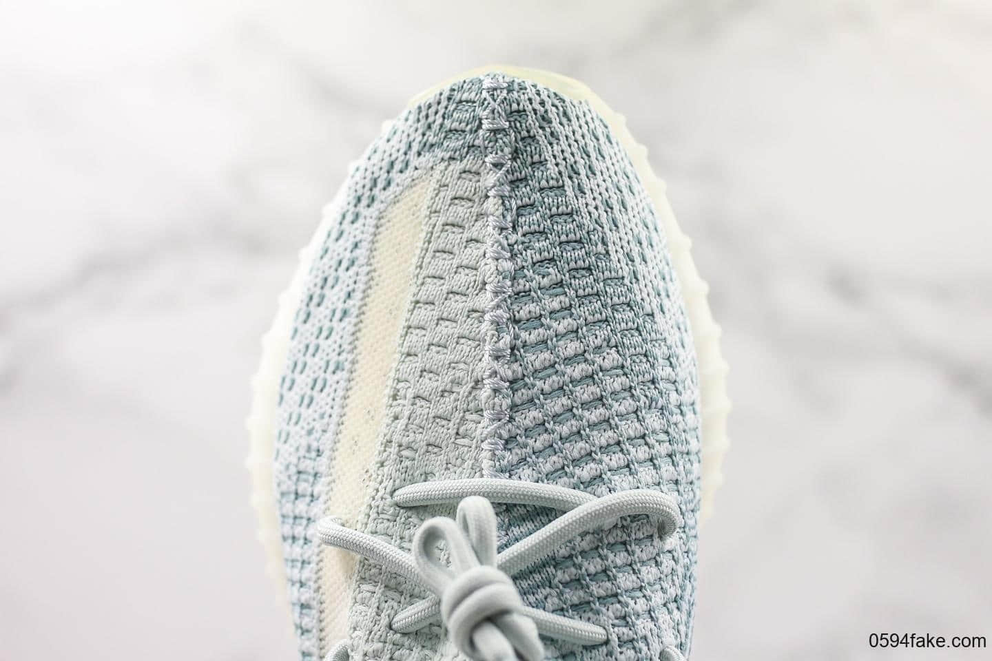 阿迪达斯adidas YEEZY BOOST 350 V2 Cloud White镂空云白新冰蓝2.0配色OG纯原版本原厂大底原厂巴斯夫满钉颗粒 货号:FW3043