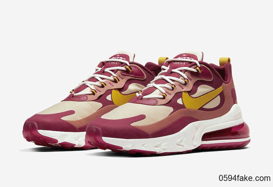 少女配色!这双Nike Air Max 270 React你心动了吗? 货号:AO4971-601