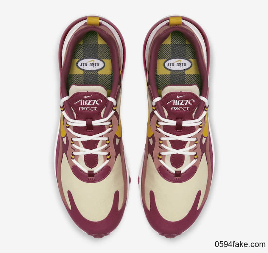 少女配色!这双Nike Air Max 270 React你心动了吗? 货号:AO4971-601