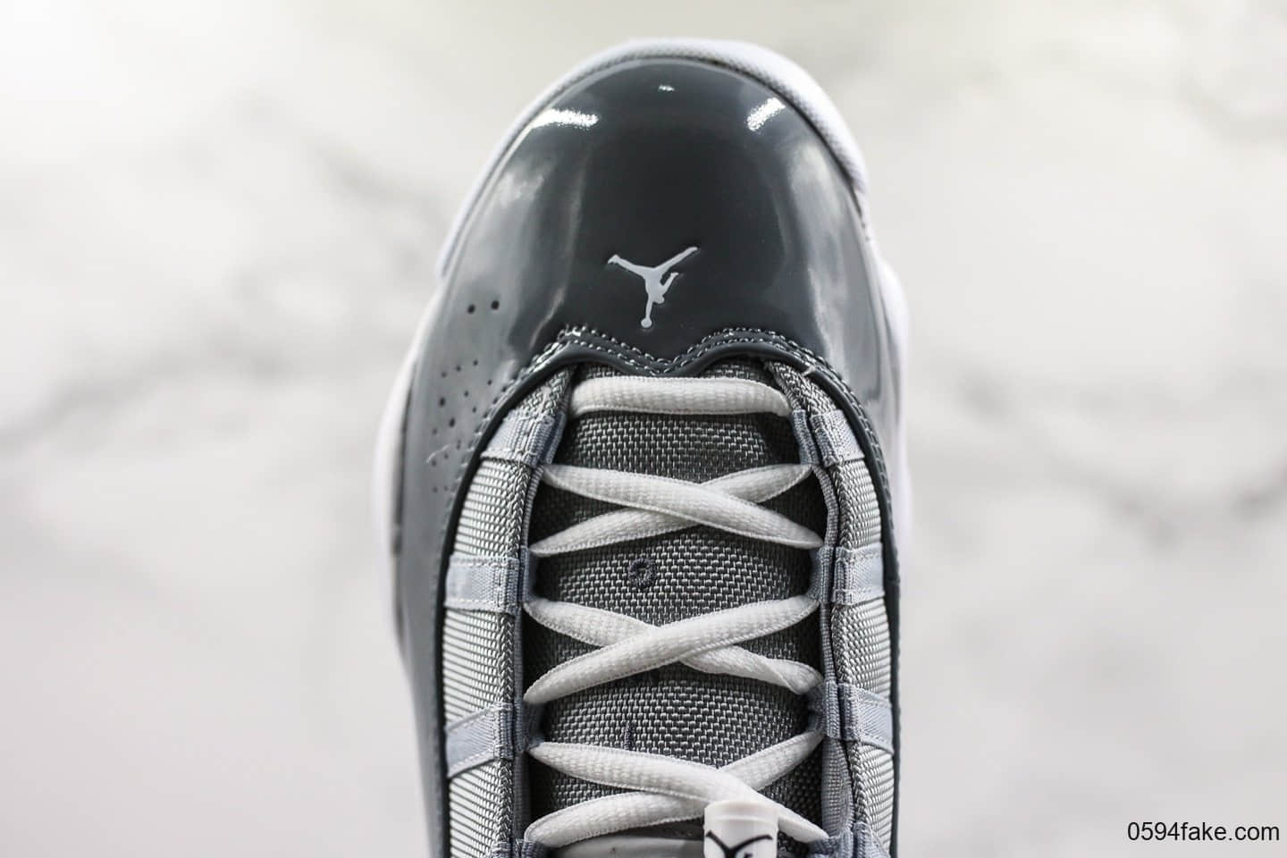 乔丹Air Jordan 6 Rings六冠王AJ6水泥灰纯原带半码 乔丹六代实战篮球鞋原厂碳纤维中底原装真猫眼 货号:322992-015