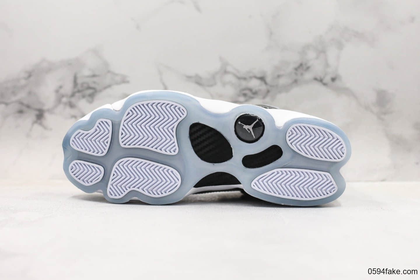 乔丹Air Jordan 6 Rings六冠王AJ6水泥灰纯原带半码 乔丹六代实战篮球鞋原厂碳纤维中底原装真猫眼 货号:322992-015