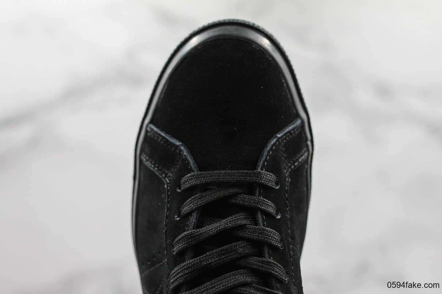 匡威Converse One Star Ox Pinstripe真标硫化匡威全黑木村一星系列百搭硫化板鞋 货号:165033C