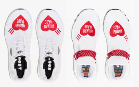 Human Made x Pharrell x adidas联名来袭!红色桃心logo爱意满满!