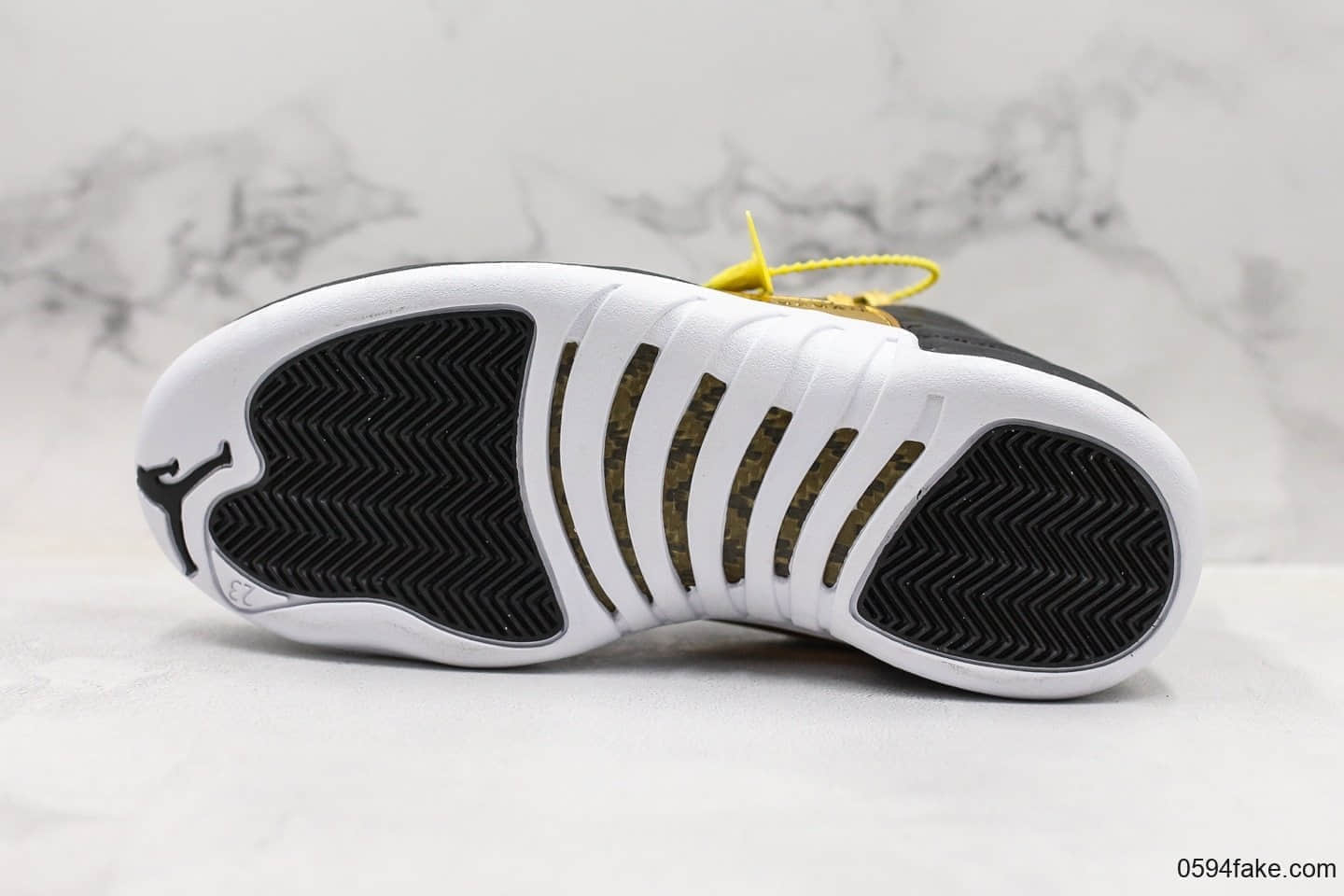 乔丹Air Jordan 12 “Midnight Black”黑金蛇纹OG纯原带半码实战篮球鞋 货号:AO6068-007