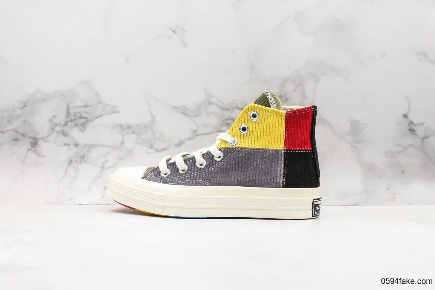 匡威offspring x Converse 1970s联名限定灯芯绒拼接色公司级真标硫化大底 货号:166531C