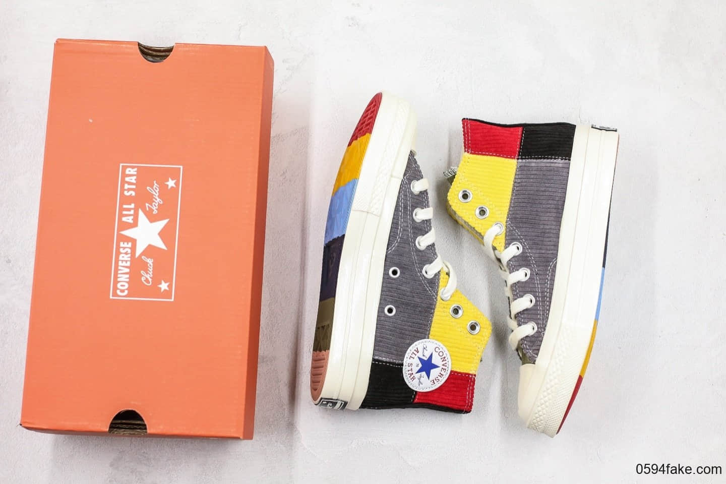 匡威offspring x Converse 1970s联名限定灯芯绒拼接色公司级真标硫化大底 货号:166531C