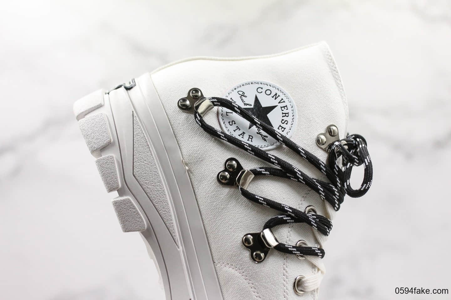 匡威Converse x Eastwood Danso联名款登山靴白色高奢小红书爆款户外鞋靴公司级