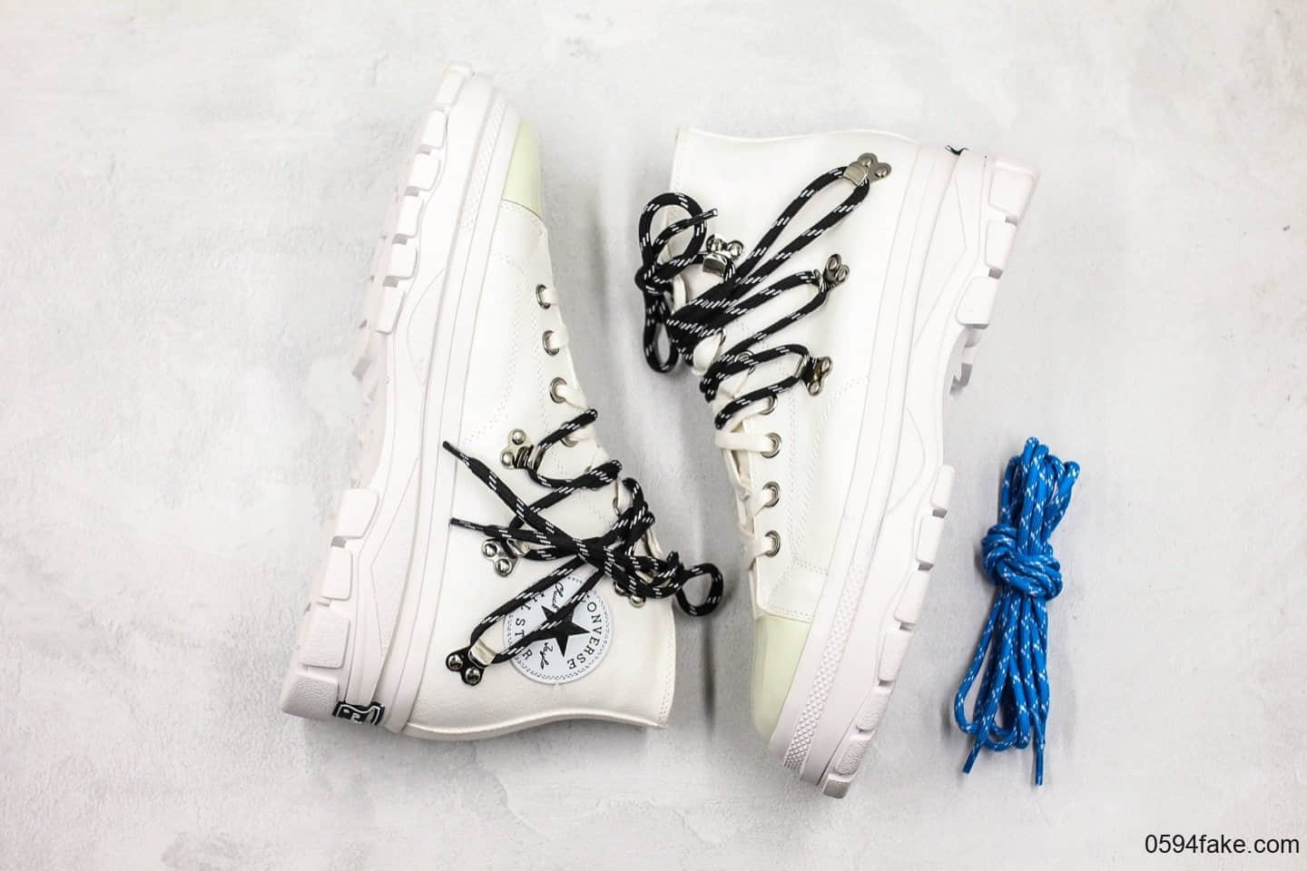 匡威Converse x Eastwood Danso联名款登山靴白色高奢小红书爆款户外鞋靴公司级