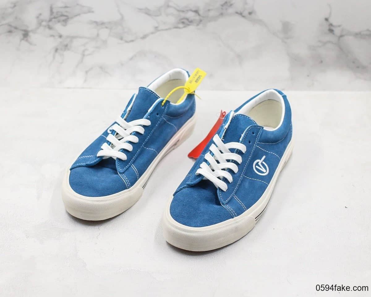 万斯Vans Sid DX安娜海姆系列低帮休闲板鞋蓝色翻毛皮公司级带半码原厂档案开发
