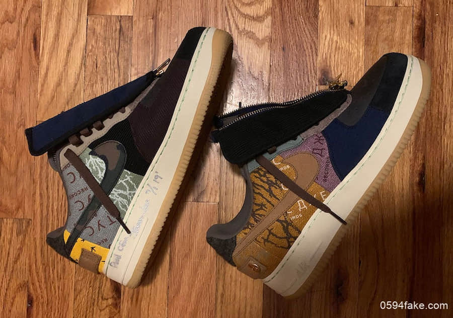 幸运粉丝晒图!我酸了!Travis Scott x Nike Air Force 1 Low全新配色将于今年10月份发售!