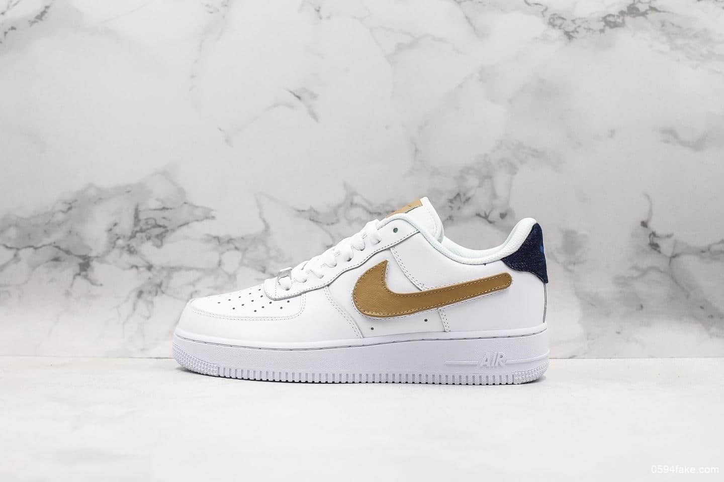 耐克Nike Air Force 1 07 LV8 3纯原版本换勾魔术贴空军一号全掌内置气垫原楦头原纸板打造外贸渠道 货号:CC2253-100