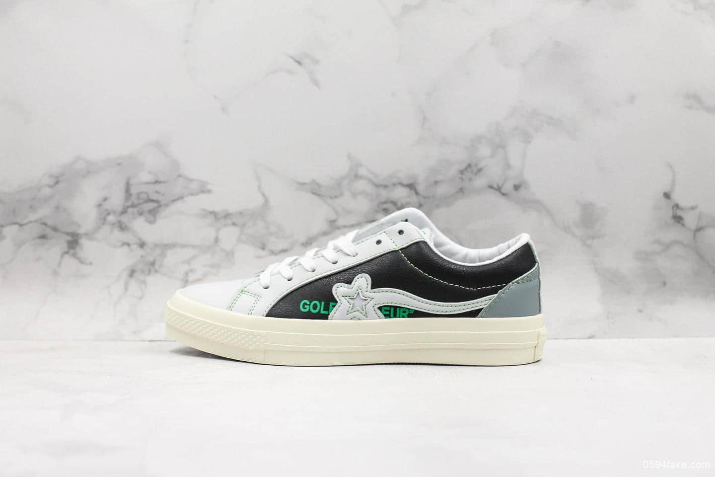 匡威Converse x Golflefleur真标硫化蓝底小花联名休闲情侣板鞋 货号:1640243C