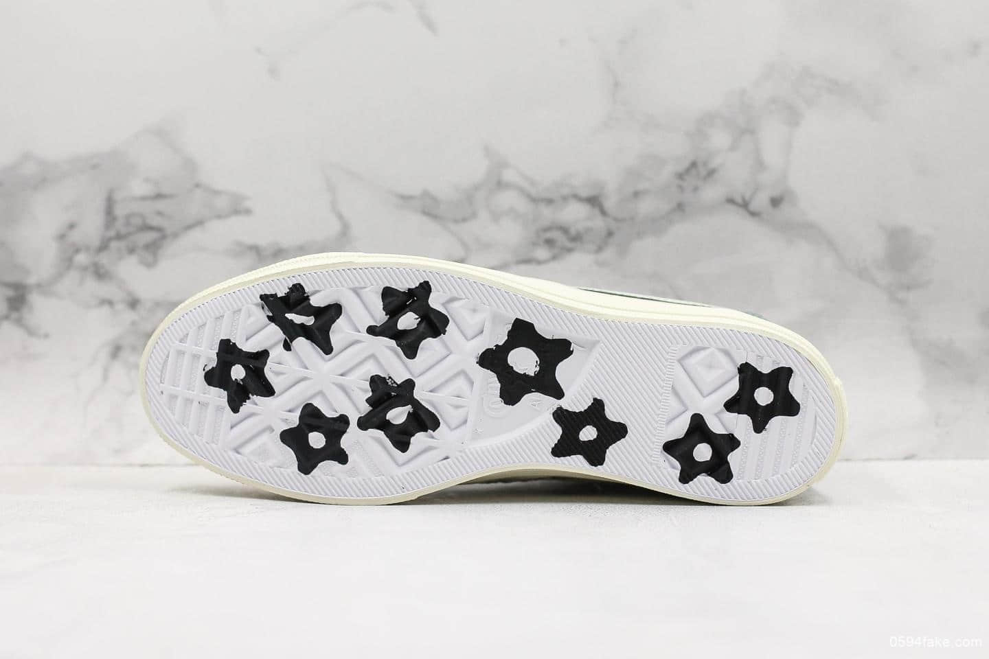 匡威Converse x Golflefleur真标硫化蓝底小花联名休闲情侣板鞋 货号:1640243C