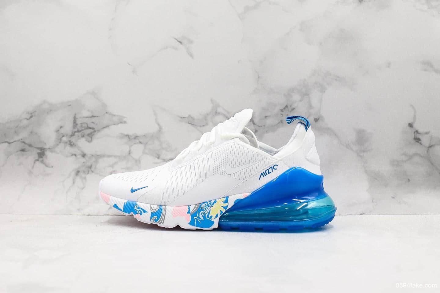 耐克Nike ‌Air Max 270夏威夷配色公司级版本原档案数开发客供真实小潘气垫原盒原标 货号：AH8050-012