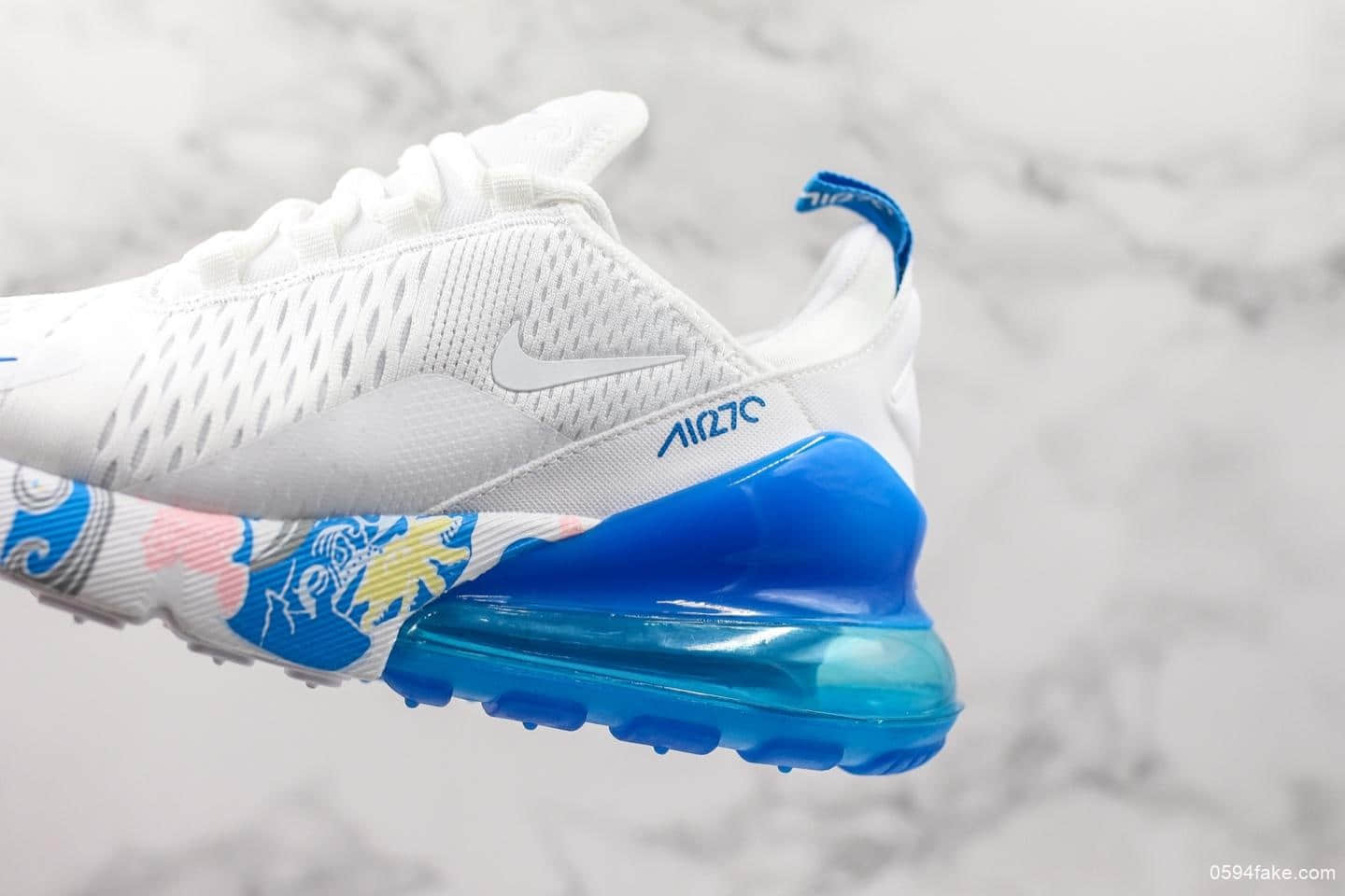 耐克Nike ‌Air Max 270夏威夷配色公司级版本原档案数开发客供真实小潘气垫原盒原标 货号：AH8050-012
